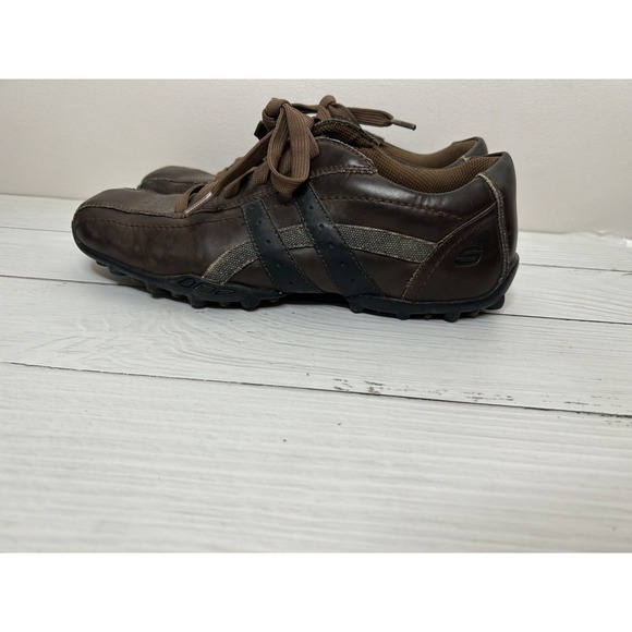 Skechers Talus Ultimatum Leather Lace up Sneakers Mens Shoes Brown US Size 8 - Picture 6 of 9